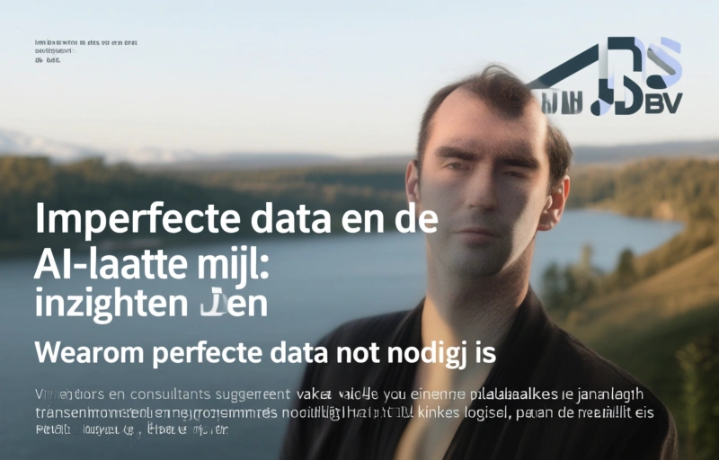 Visuele weergave van Imperfecte data en de AI-laatste mijl