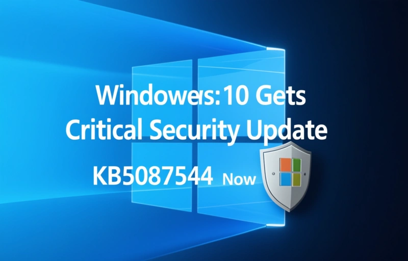 Visual representation of Windows 10 Gets Critical Security Update KB5087544 Now