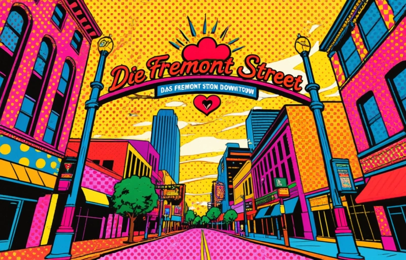 Visuelle Darstellung von Top 10 Old Vegas Attraktionen in Downtown Las Vegas