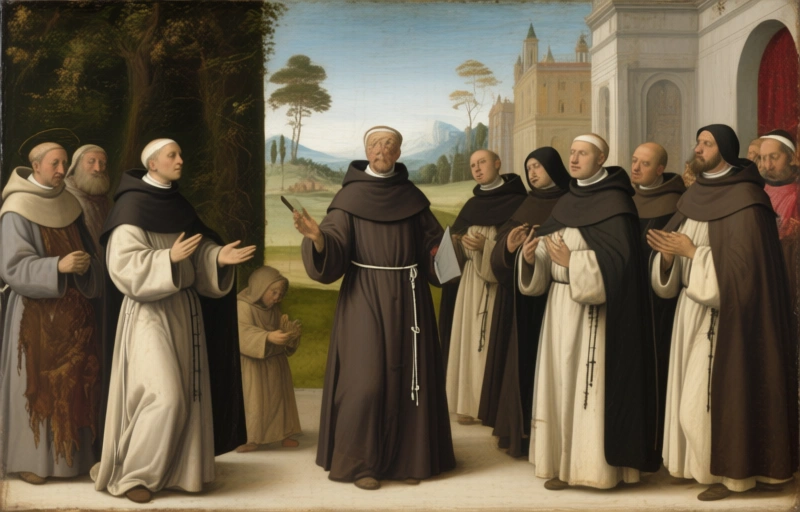 Visual representation of Mendicant Orders and Italian Renaissance Art