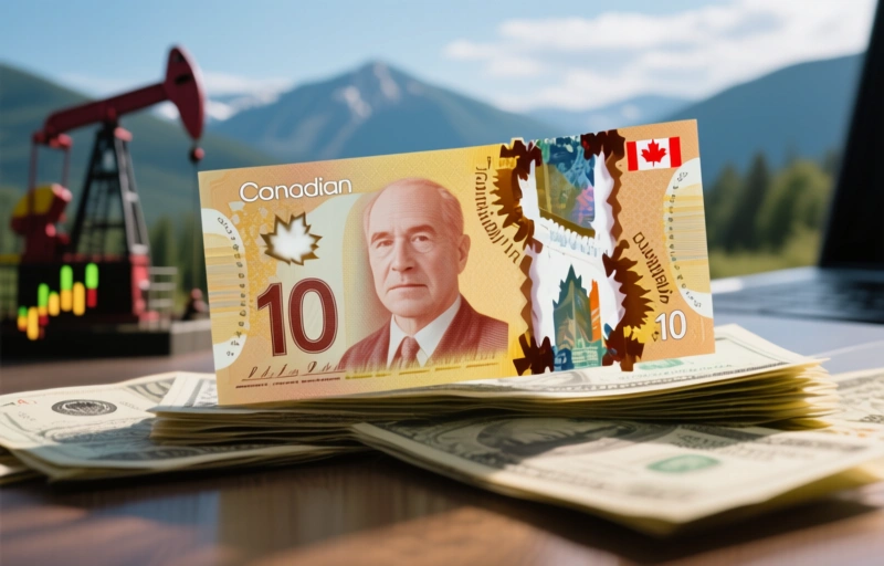 Visual representation of Canadian Dollar Surges