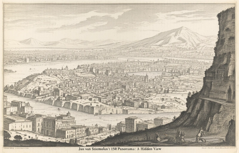 Visual representation of Jan van Stinemolen's 1582 Naples Panorama