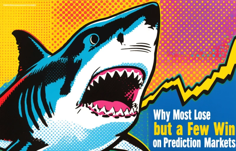 Why Most Lose but a Few Sharks Win on Prediction Markets