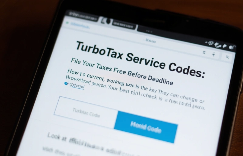 Visual representation of TurboTax Service Codes