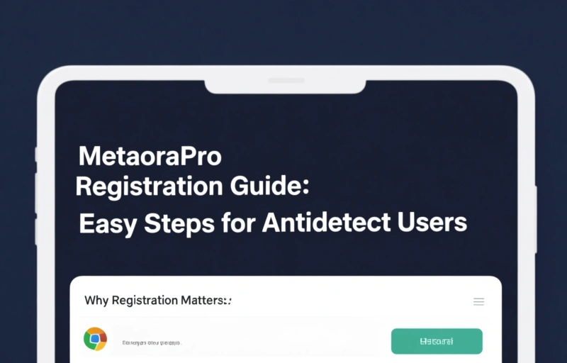 Visual representation of MetaoraPro Registration Guide