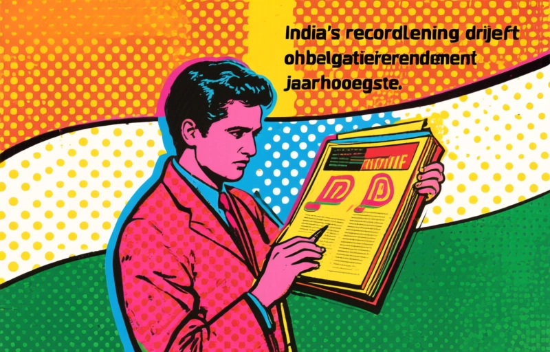 India's recordlening drijft obligatierendement naar jaarhoogte