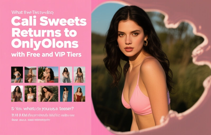 Visual representation of Cali Sweets Returns to OnlyFans with Free and VIP Tiers
