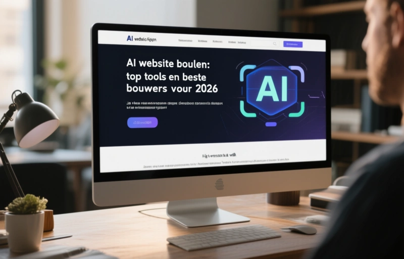 Visuele weergave van AI website bouwen