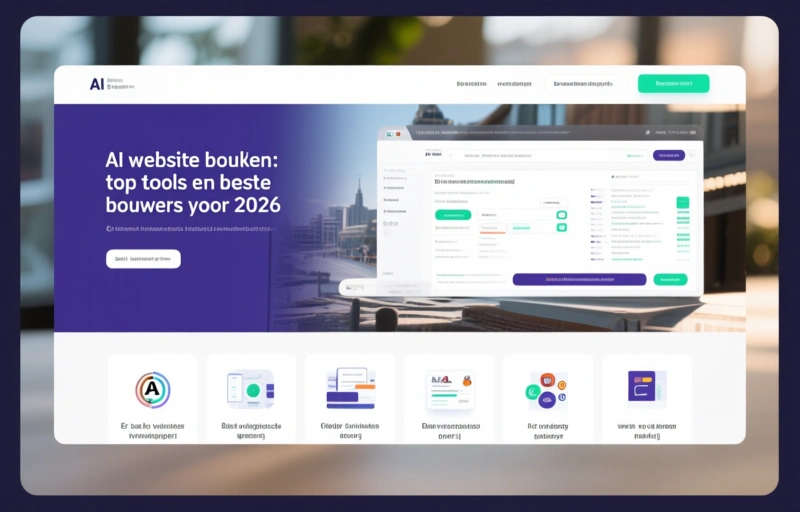 Visuele weergave van AI website bouwen
