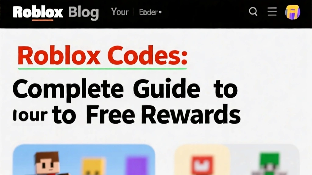 Roblox Codes: Your Complete Guide to Free Rewards