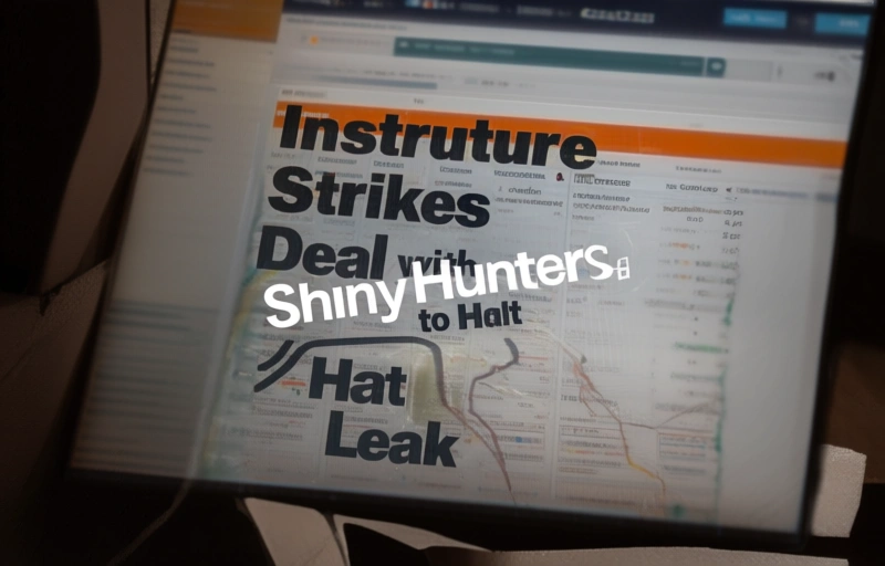 Visual representation of Instructure Strikes Deal with ShinyHunters to Halt Data Leak