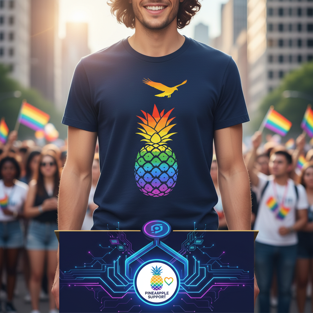 Falcon/NakedSword Launches 2026 Pride T-Shirt for Pineapple Support