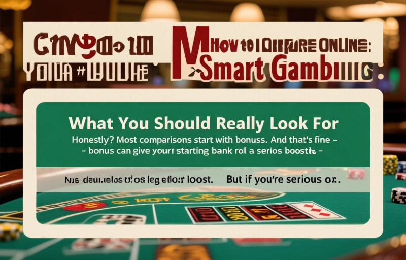 Visual representation of How to Compare Online Casinos