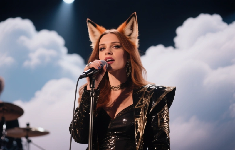 Visuelle Darstellung von Ray Rays 'Foxslayer'-Finale mit Anna Claire Clouds