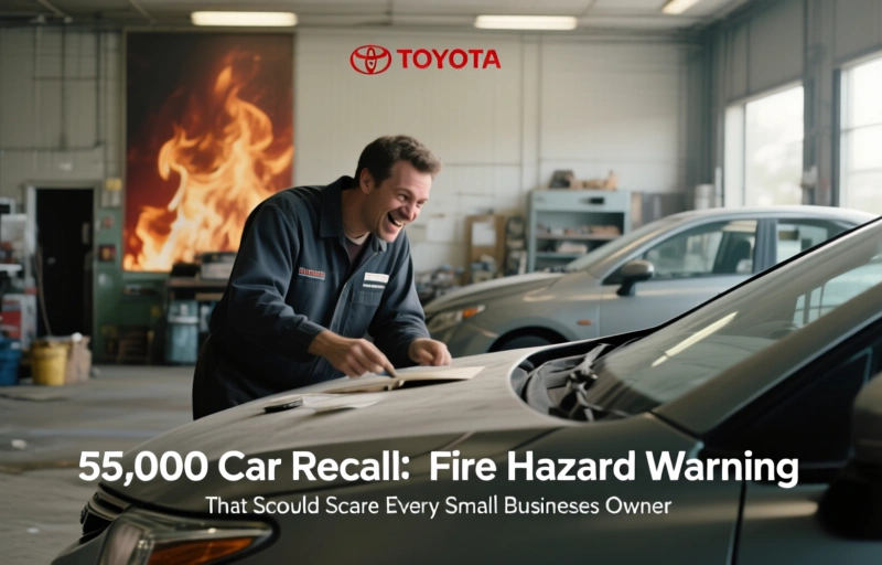 Toyota's 55,000 Car Recall: A Fire Hazard Warning That Should Scare Every Small Business Owner