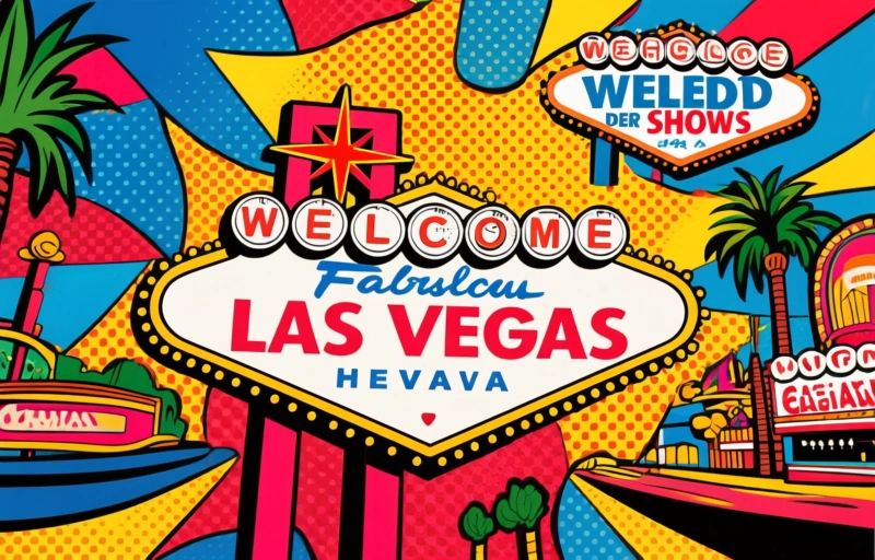 Visuelle Darstellung von Las Vegas mit Teenagern