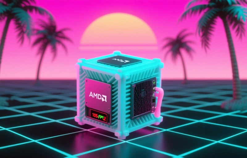 3D-Printed Cube with AMD Mini PC Hits 105 FPS in Red Dead 2