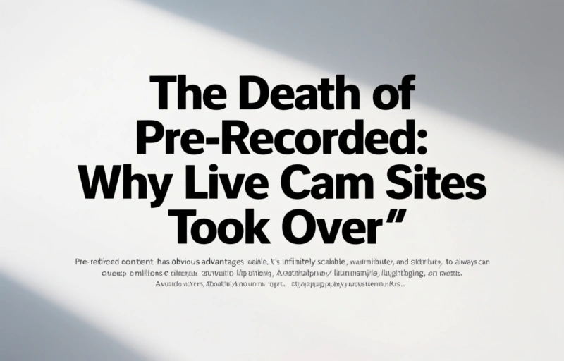 Visual representation of The Death of Pre-Recorded