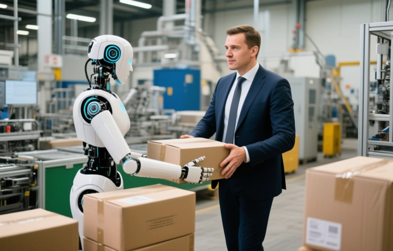 Visuele weergave van Fysieke AI komt naar fabrieken met humanoïde robots