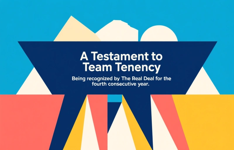 Visual representation of The Agency Ranked 15th in Manhattan by The Real Deal for 2026