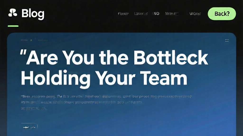 Are You the Bottleneck Holding Your Team Back?