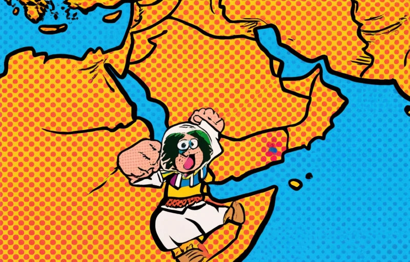 Visuele weergave van Aandelenrally stokt door Hormuz-doodlopend
