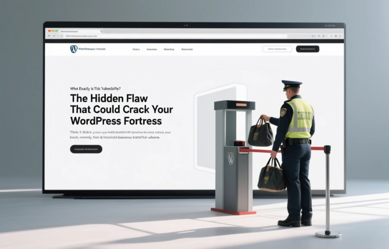 Visual representation of The Hidden Flaw That Could Crack Your WordPress Fortress