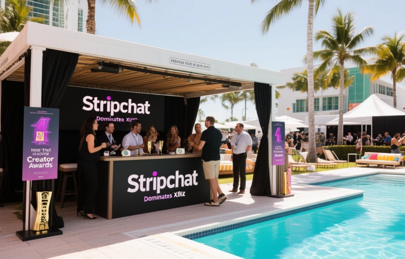 Visual representation of Stripchat Dominates XBIZ Miami with 4 Creator Awards