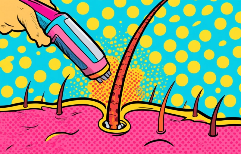 Visual representation of Laser Hair Removal