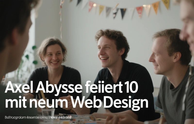 Axel Abysse feiert 10 Jahre mit neuem Webdesign