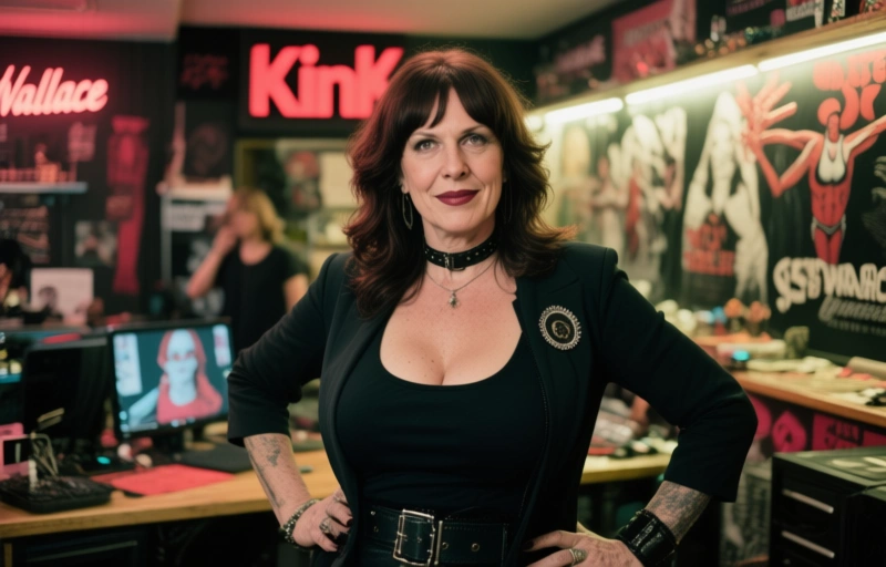 Visuelle Darstellung von Dusty Wallace kehrt als Leiterin des KinkStore SF zu Kink zurück