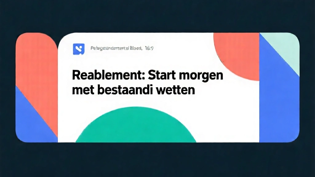 Reablement: Start morgen met bestaande wetten