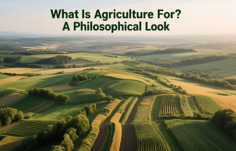 Visual representation of What Is Agriculture For? A Philosophical Look