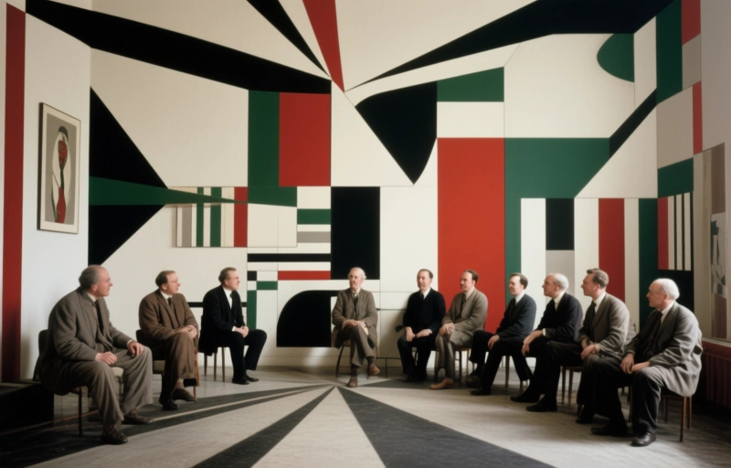 Visual representation of Theo van Doesburg and the Hungarian Avant-Garde Connection