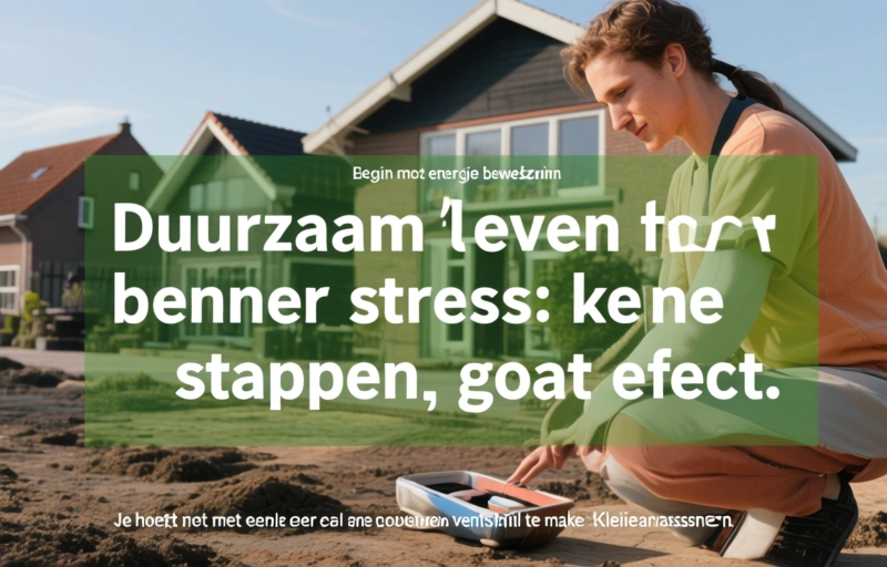 Visuele weergave van Duurzaam leven zonder stress