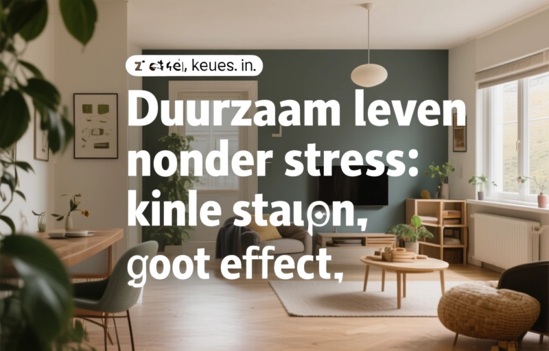 Visuele weergave van Duurzaam leven zonder stress