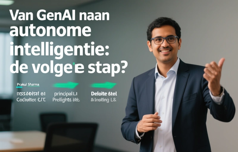 Visuele weergave van Van GenAI naar autonome intelligentie