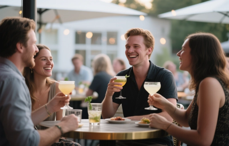 August Skyes Skye High Happy Hour: Entspannter Talk & Drinks