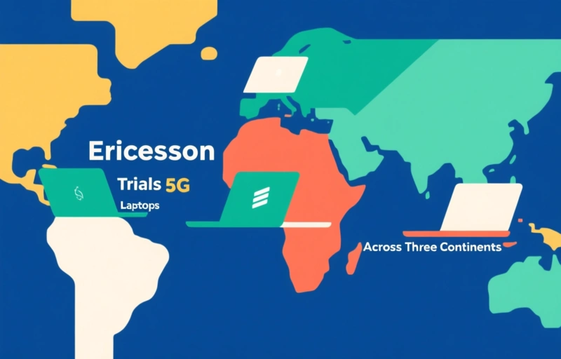 Ericsson Trials 5G Laptops Across Three Continents