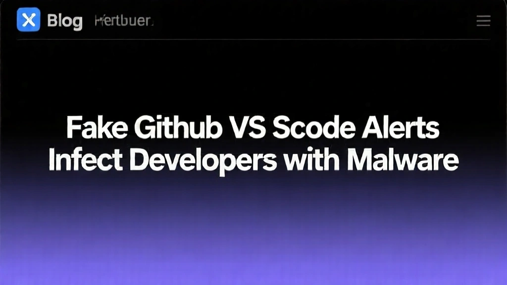 Fake GitHub VS Code Alerts Infect Developers with Malware
