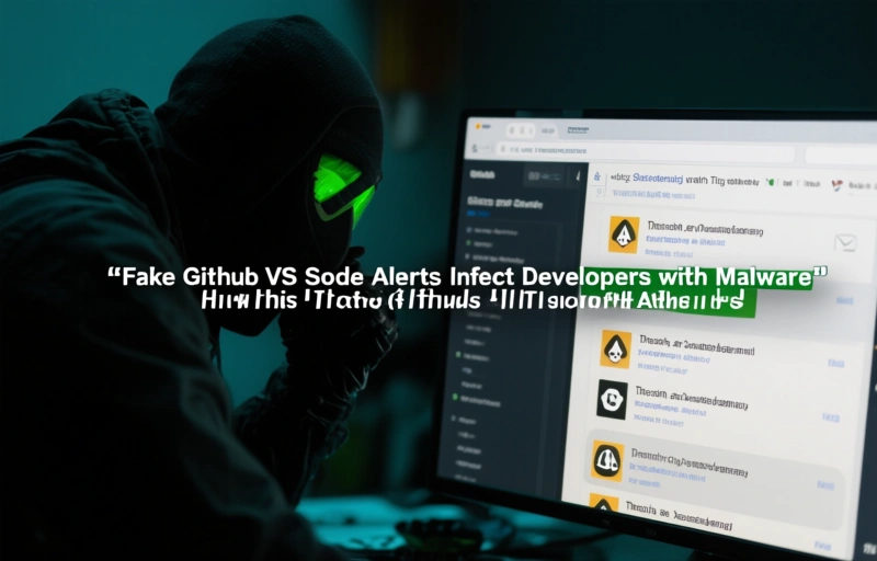 Visual representation of Fake GitHub VS Code Alerts Infect Developers with Malware