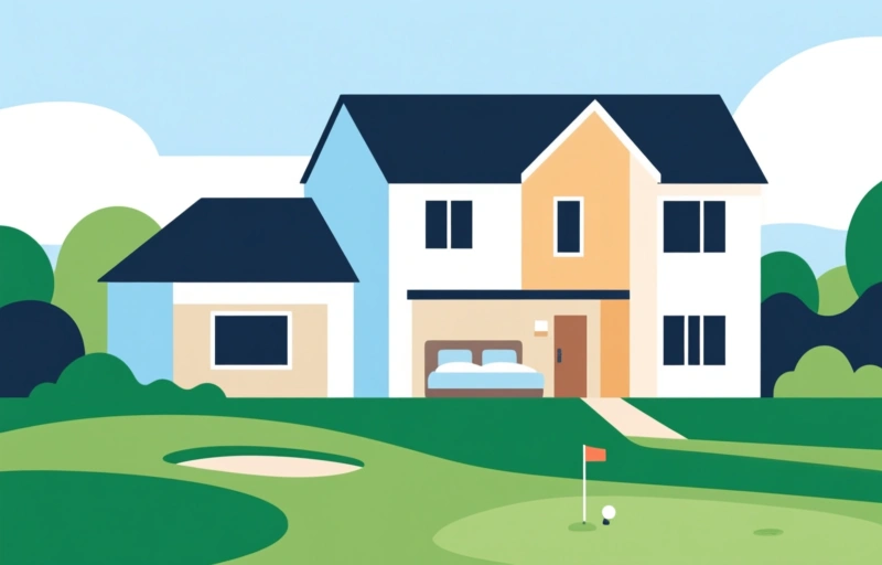 Golf Course Living in North Passage: 3-Bedroom Home