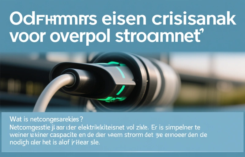 Visuele weergave van Ondernemers eisen crisisaanpak voor overvol stroomnet