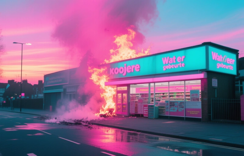 Visuele weergave van Brand in koosjere supermarkt Londen niet verdacht
