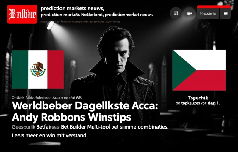 Wereldbeker Dagelijkse Acca: Andy Robsons Winsttips