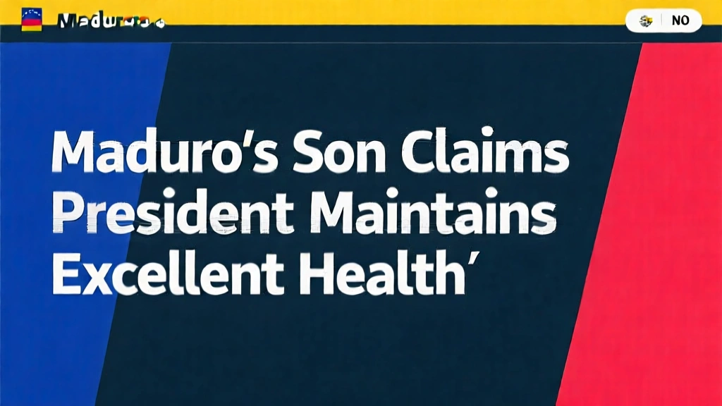 Maduro's Son Claims President Maintains Excellent Health