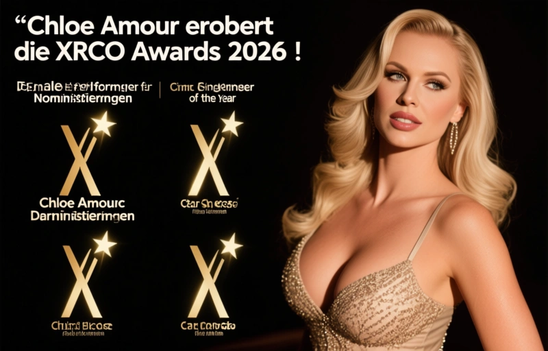 Visuelle Darstellung von Chloe Amour erobert die XRCO Awards 2026 mit vier Nominierungen