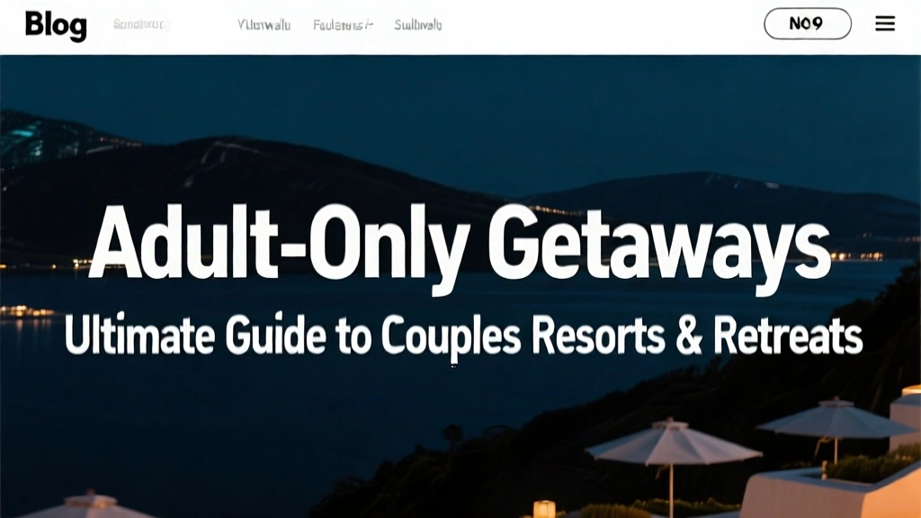 Adult-Only Getaways: Ultimate Guide to Couples Resorts & Retreats