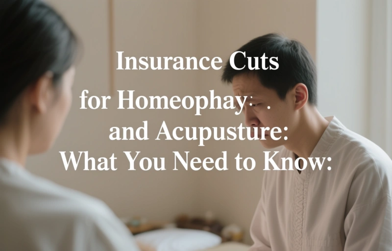 Visual representation of Insurance Cuts for Homeopathy and Acupuncture