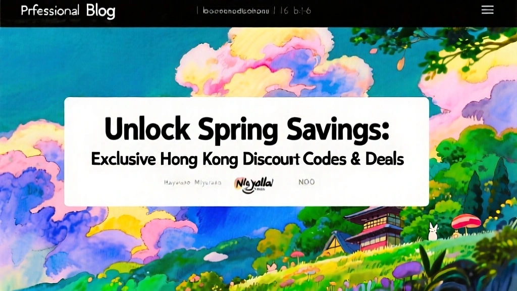 Unlock Spring Savings: Exclusive Hong Kong Discount Codes & Deals